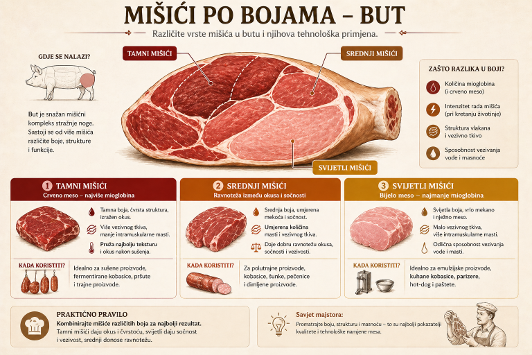 Mišići po bojama – but