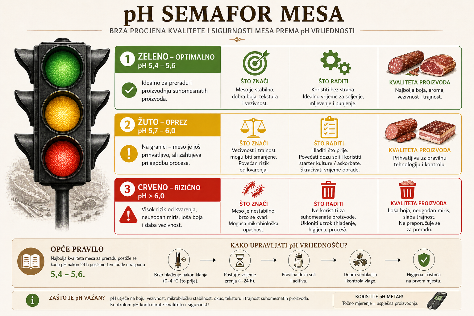 pH semafor mesa