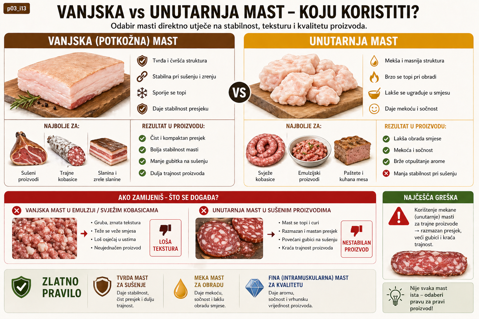 Vanjska pokrovna i unutarnja mast