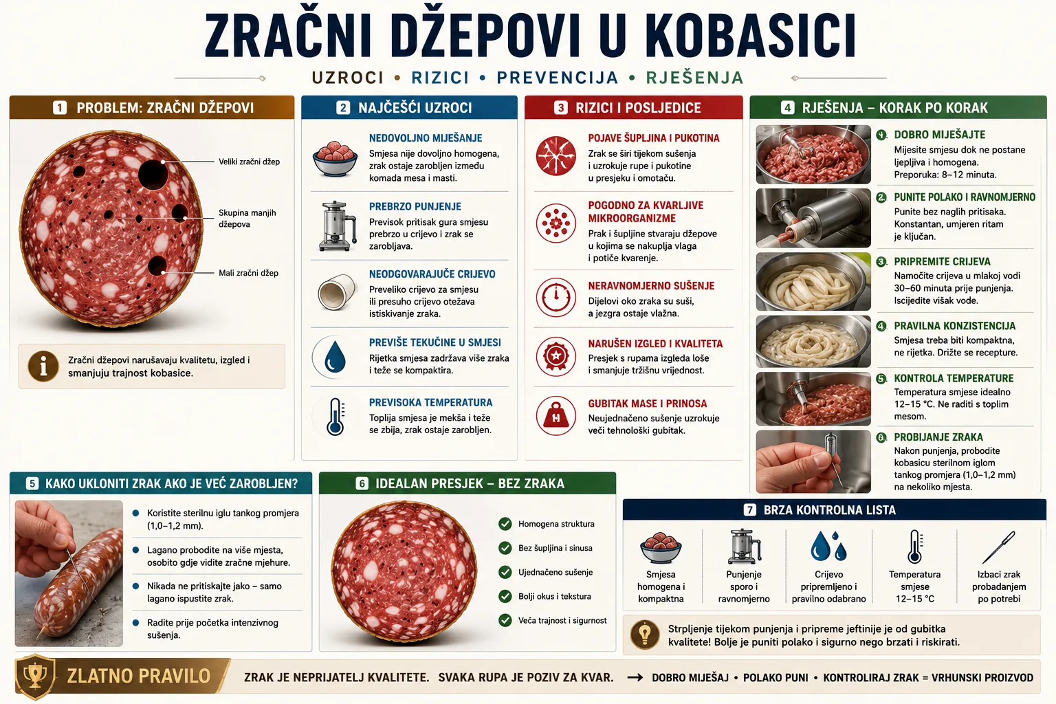 Zračni džepovi u kobasici